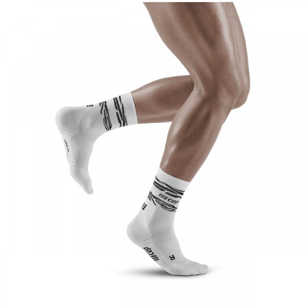 CEP M/W Animal mid-cut socks : white/black