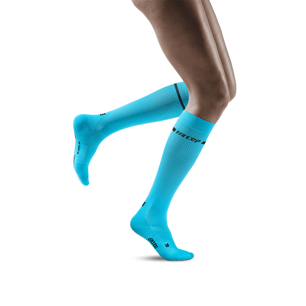 CEP M/W Neon Knee Socks : Neon Blue
