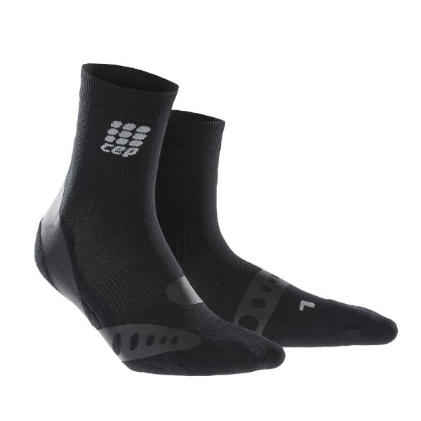 CEP M/W Pronation Control Short Socks : Black (과내회전 서포트)