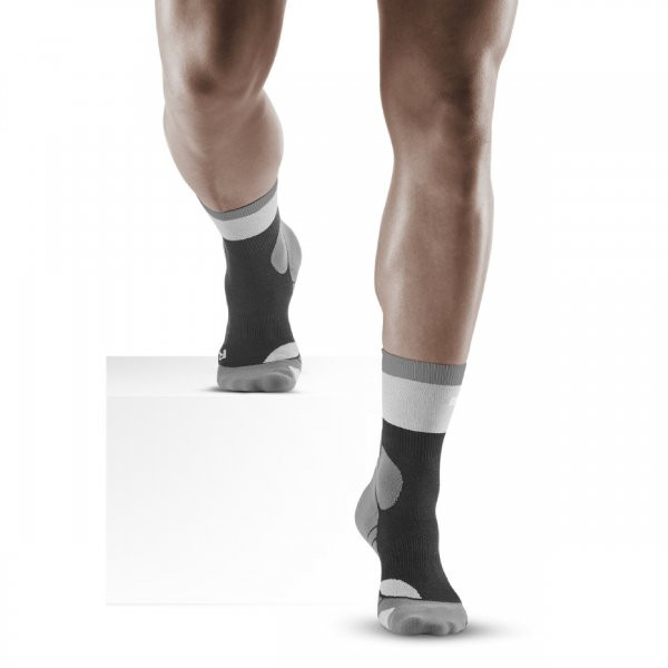 CEP M/W Hiking Light Merino Mid-cut Socks : Stone Grey/Grey