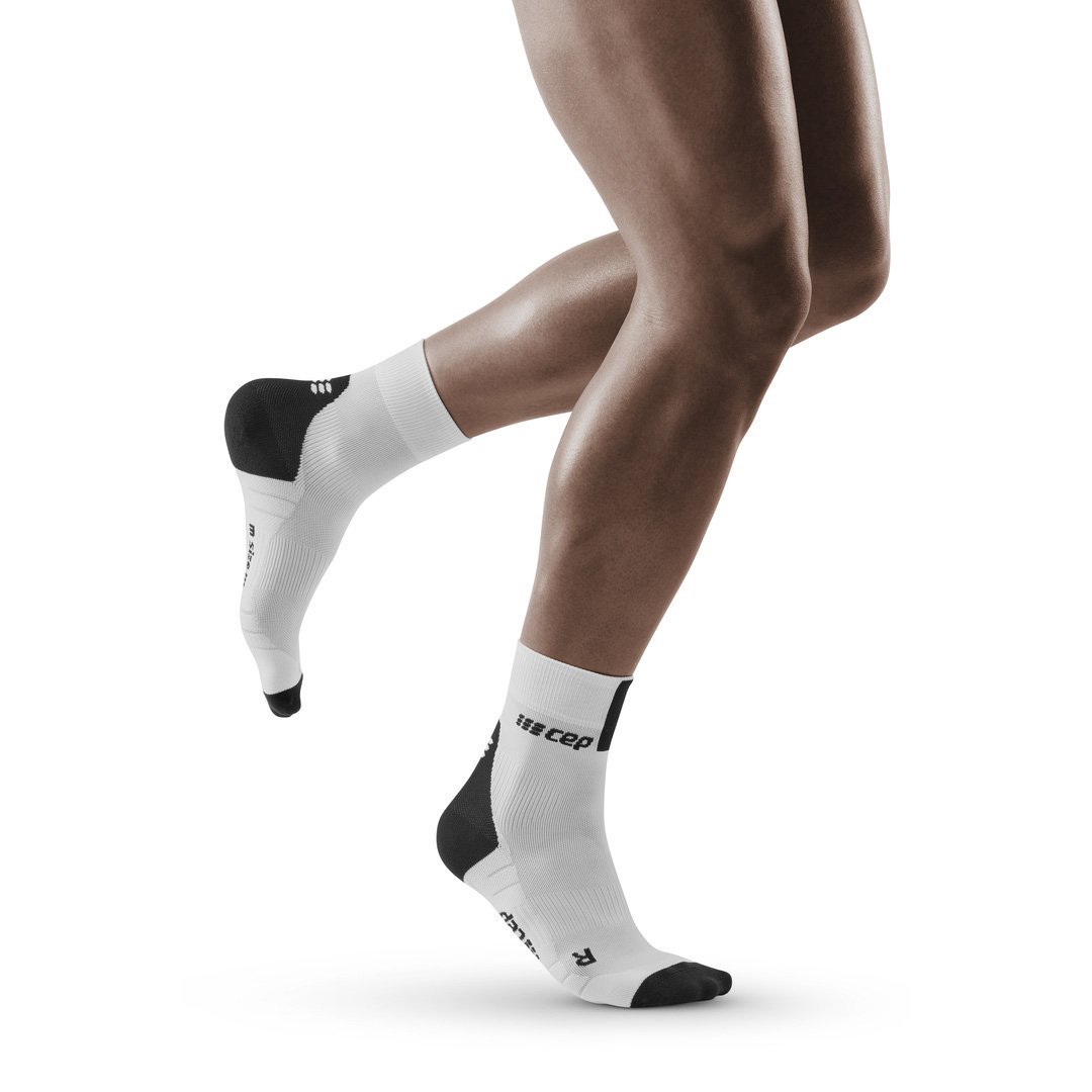 CEP M/W Short Socks 3.0 : Whtie/Dark Grey
